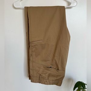 J Crew tan/beige tech chinos 484 slim fit 34/30